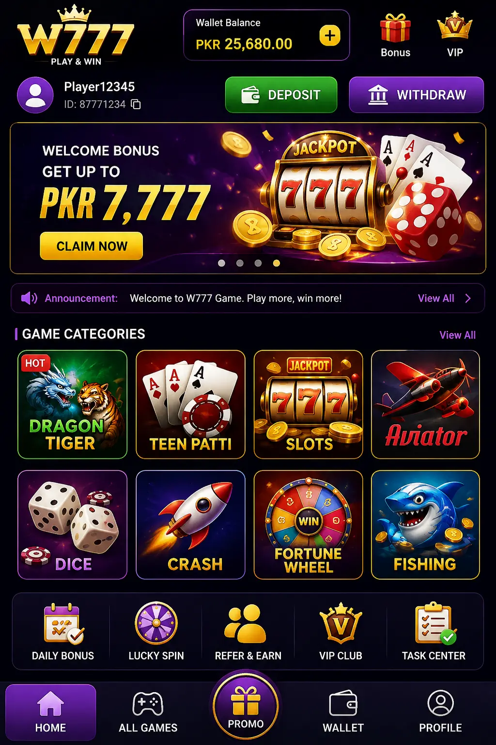 W777 Game